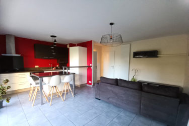 Appartement T2 meuble avec jardin et garage