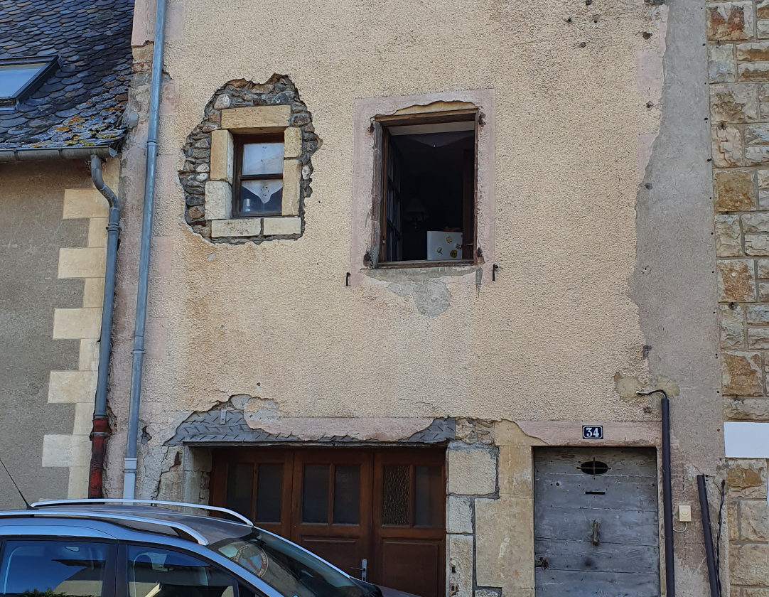 maison de village- garage - jardin